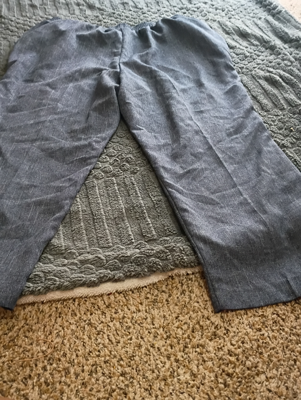 Men's Casual Elastic-Waist Pants In Charcoal Gray